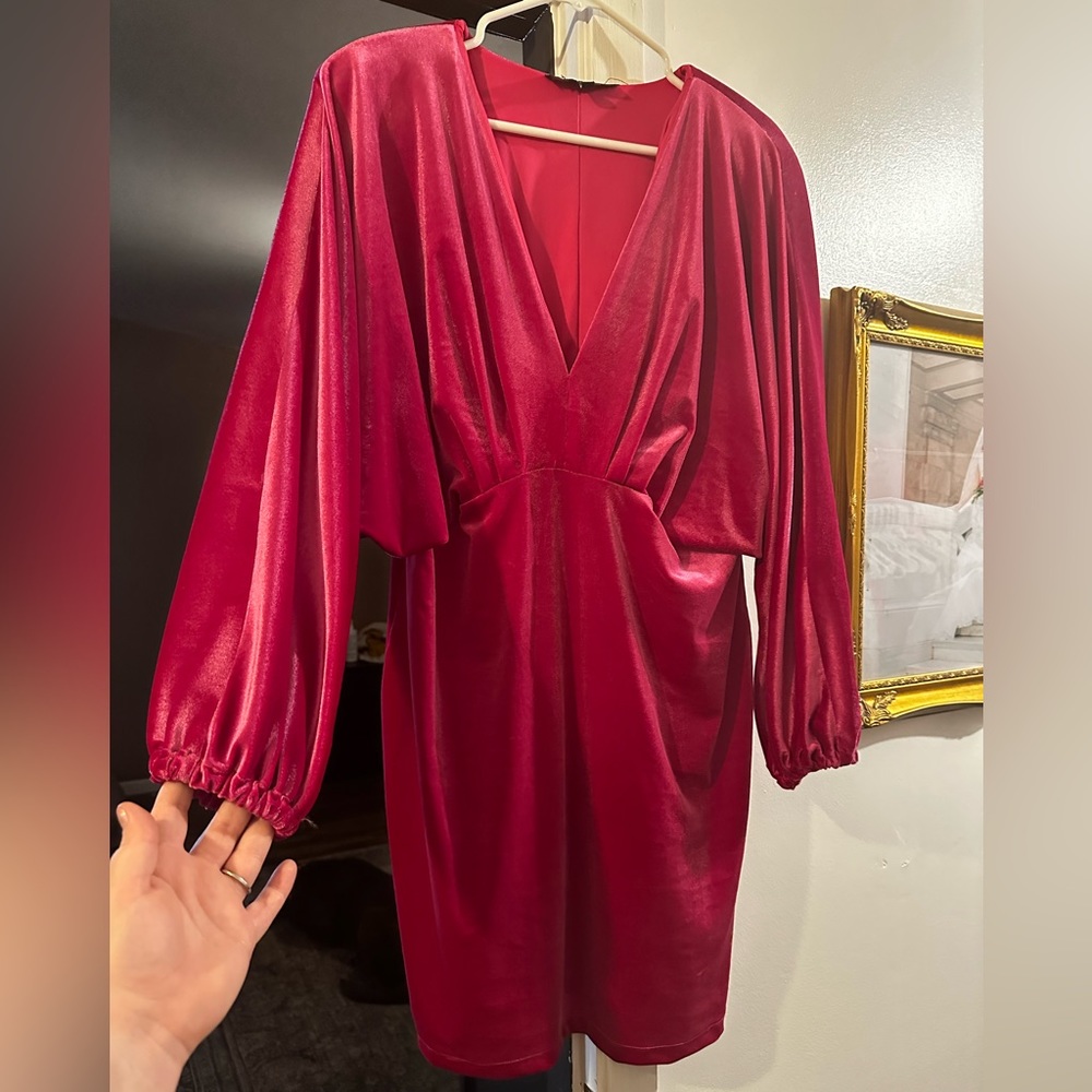 Pink Velvet Dress